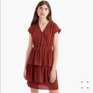 J. Crew Point Sur tiered ruffle mini dress